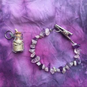 crystal blunt bracelet + hemp wick dispenser